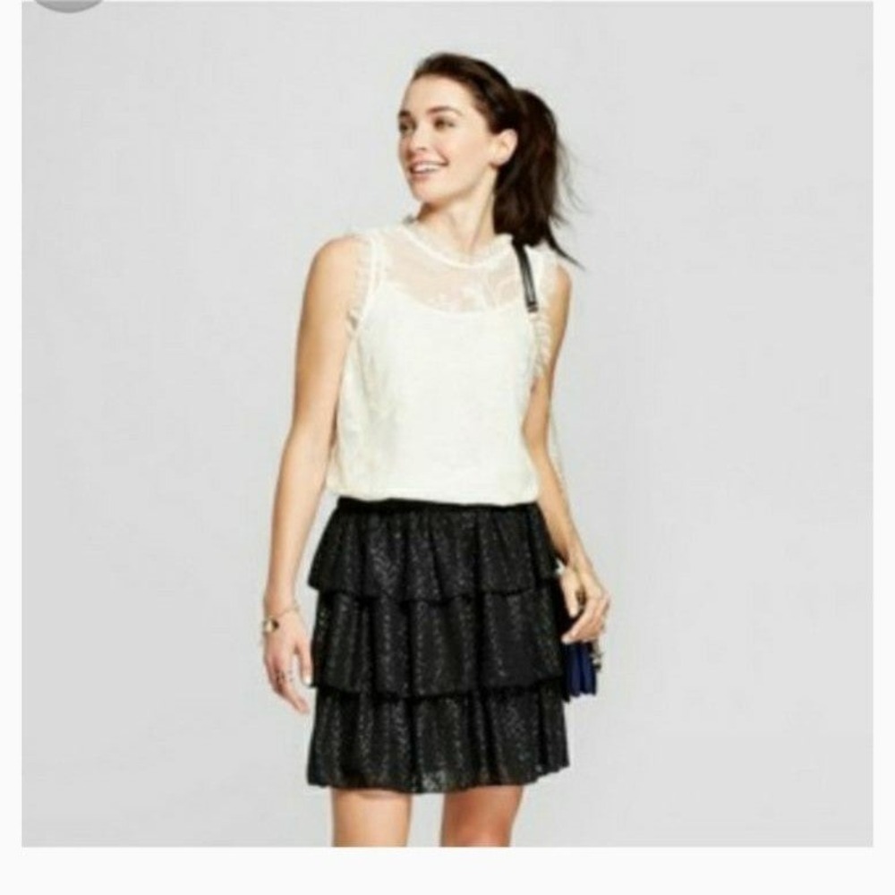 NWT Who What Wear Cream Lace Top